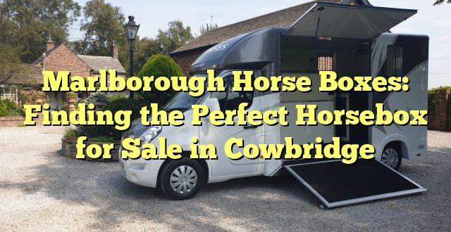 Marlborough Horse Boxes: Finding the Perfect Horsebox for Sale in Cowbridge